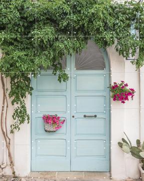 'Botanical Blue Door In Italy' by Photolovers