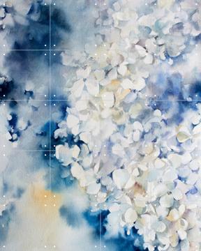 'Hydrangea' von Canot Stop Painting