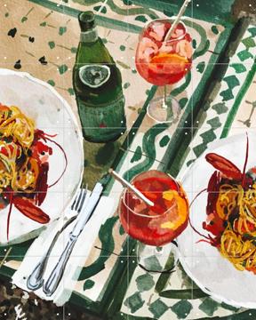 'Frutti di mare & Aperol spritz' von Ekaterina Zagorska