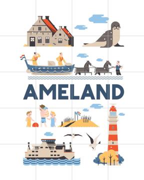 'Ameland' par Jochem Coenen & Art in Maps