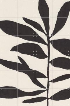 'Linocut Branch 3 - Black & White' par Alisa Galitsyna & Various