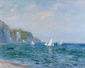 'Cliffs and Sailboats at Pourville' par Claude Monet & Bridgeman Images