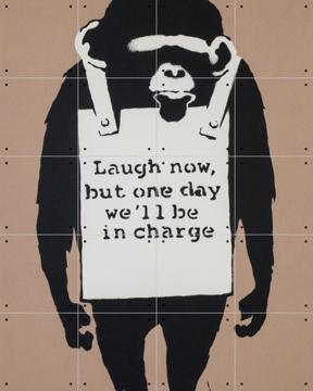 'Laugh Now' van Banksy