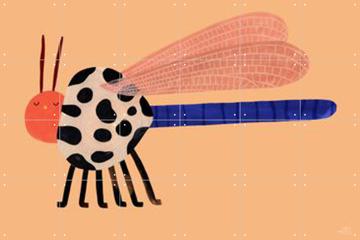 'Chubby Dragonfly' by Aniek Bartels