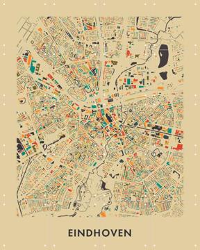 'Eindhoven Mosaic Map' par Art in Maps