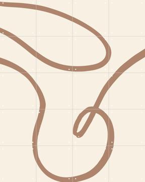 'Abstract Lines Mocha 3' von Various