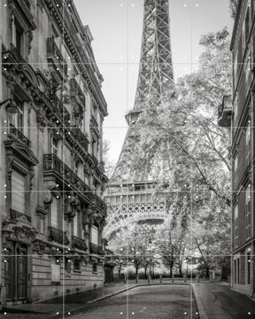 'Rue de l'Université with Eiffel Tower, Paris, France' by Jan Becke